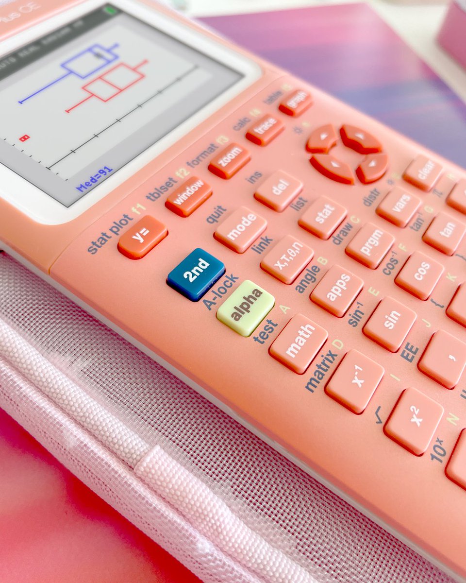 TICalculators's tweet image. We are drooling over this new TI-84 Plus CE color: Peach Pi 🧡
Now in select retailers – hurry – this Peach Pi won't last forever! bit.ly/478byIk
#backtoschool #math