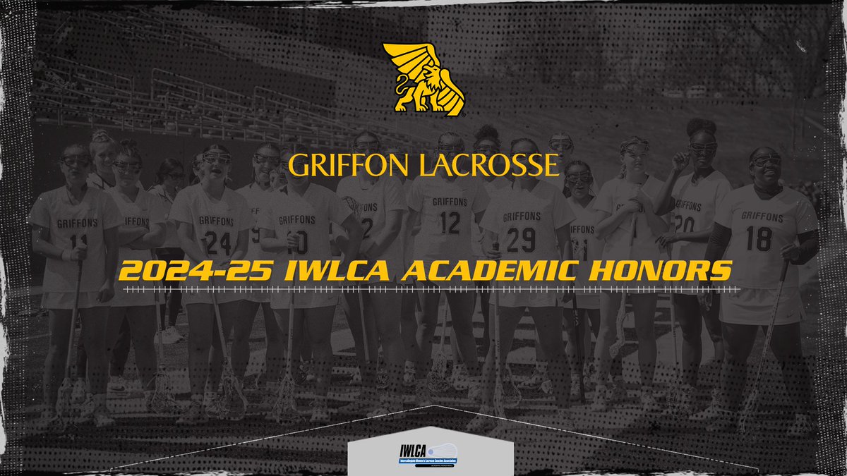 Missouri Western Athletics (@mwsugriffons) on Twitter photo The <a href="/IWLCA/">IWLCA</a> has named <a href="/GriffonLax/">Griffon Lacrosse</a> as a 2024-25 Academic Honor Squad, while five Griffons made it to the 2024-25 Academic Honor Roll.
📰- bit.ly/40BitrY
#BlackisGold 🔔 The <a href="/IWLCA/">IWLCA</a> has named <a href="/GriffonLax/">Griffon Lacrosse</a> as a 2024-25 Academic Honor Squad, while five Griffons made it to the 2024-25 Academic Honor Roll.
📰- bit.ly/40BitrY
#BlackisGold 🔔