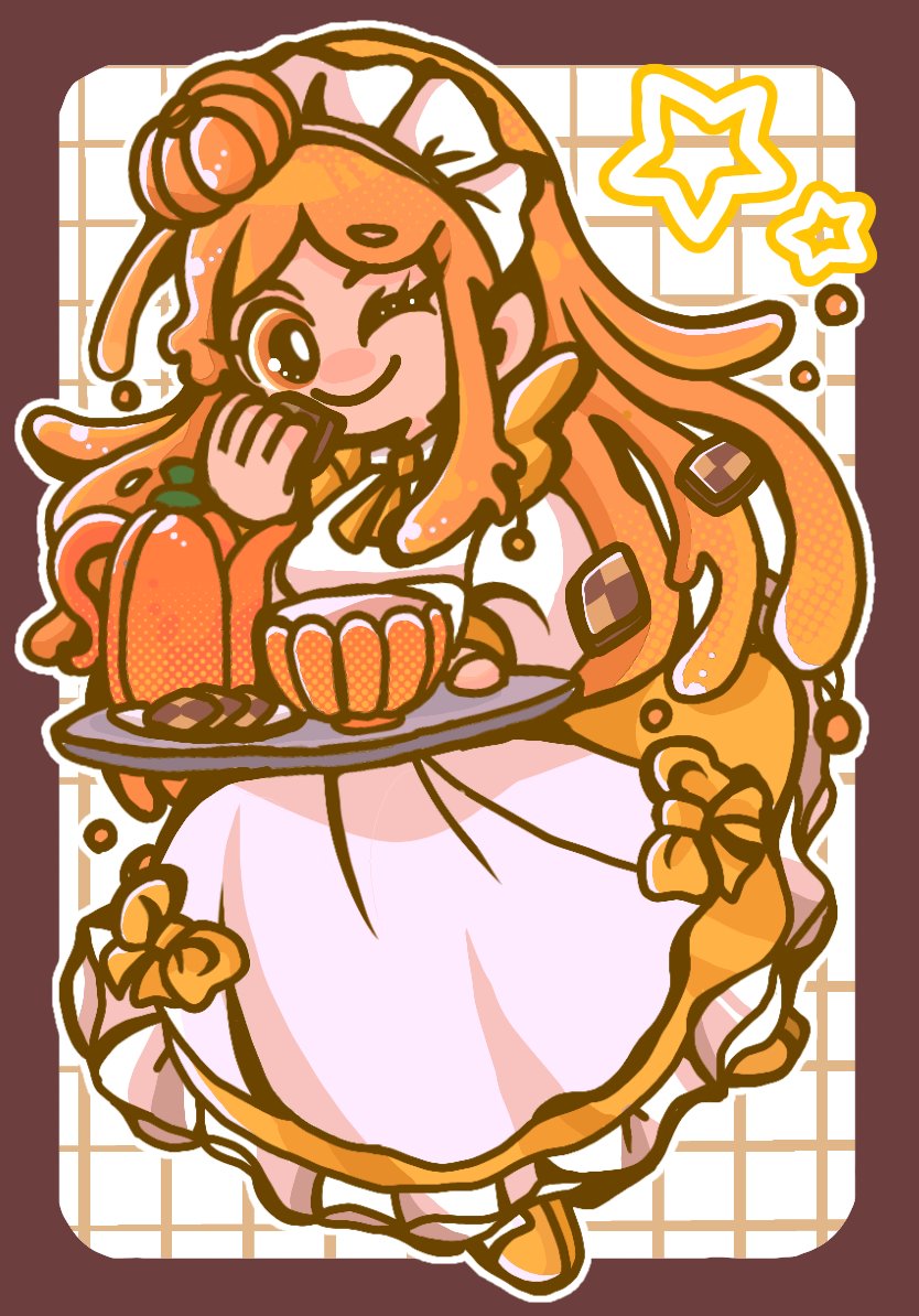tebasakinoko02's tweet image. こちらのイラストを納品させて頂きました!カボチャのメイドさん🧡🧡🧡色味もデザインもとっても可愛らしくて素敵です!他にも素敵な仲間たちがいらして、どの子もとても可愛いのです!
描かせて頂いて、ありがとうございました!
#skeb
#illustration