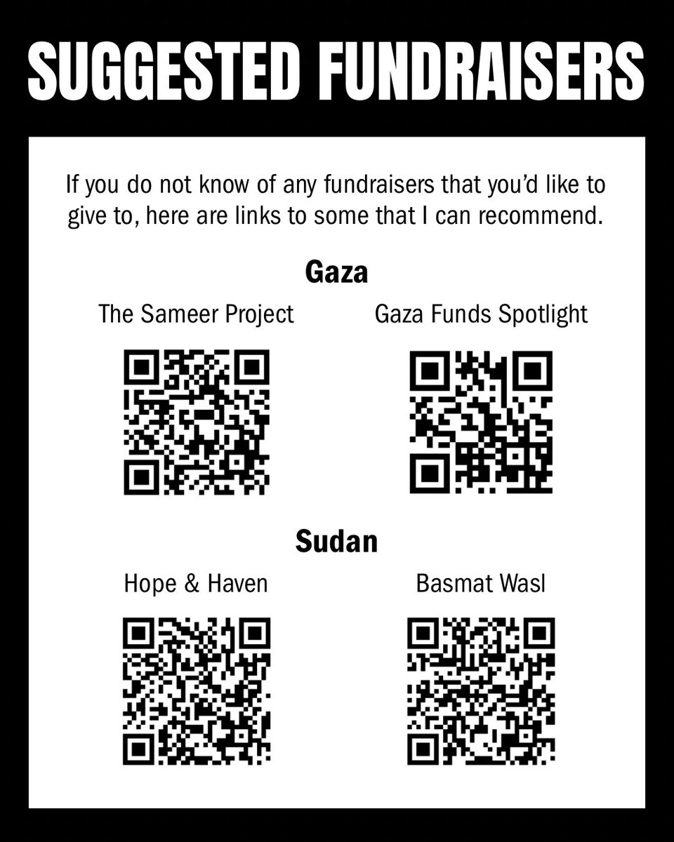 !!EMERGENCY ARTWORK FOR GAZA AND SUDAN!!

I will draw something for anyone who gives $10 or more to a Palestinian or Sudanese initiative of their choice. Please DM/email me if you have further questions, thank you! 🇸🇩🇵🇸