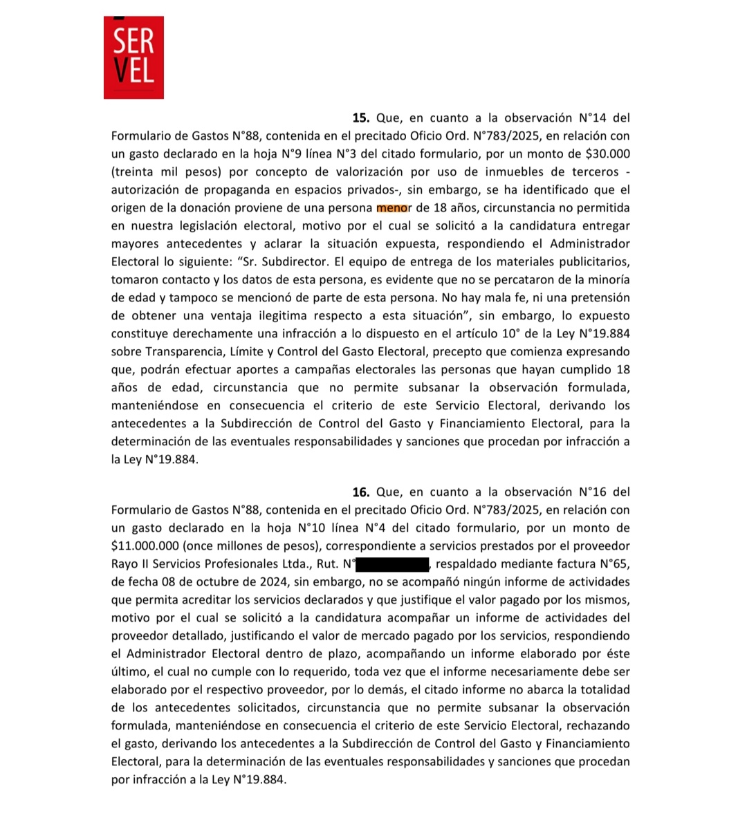 Informa3Chile's tweet image. 🔴 ALERTA: @ServelChile RECHAZA la rendición de Gastos electorales de Mario Desbordes por "Omisiones Graves".

🙄 Dentro de las Faltas Graves se puede encontrar a un Ciudadano de Nacionalidad Extranjera como Donante, este no tiene derecho a Sufragio, tambien se puede encontrar a…