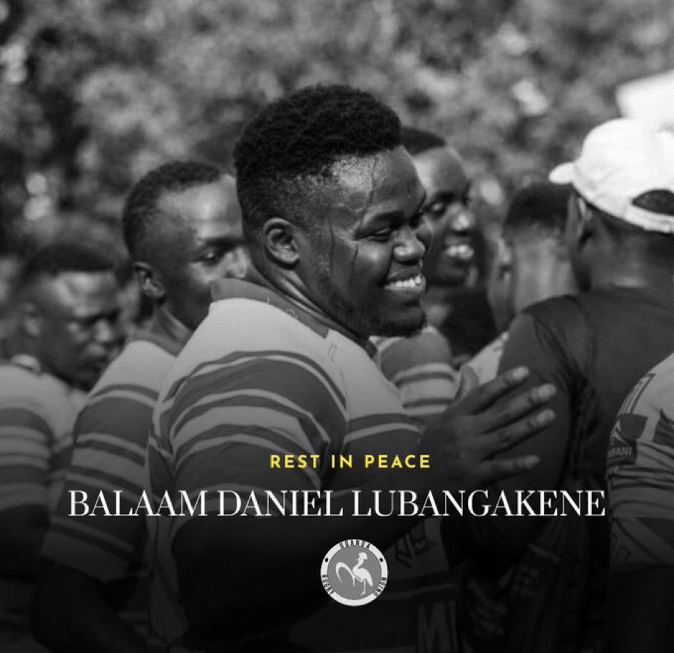 In loving memory of Balaam Daniel Lubangakene, a fierce warrior and player of Rams RFC. Your passion and spirit will forever inspire us. Rest well, brother. 🕊️ 
#ElgonWolvesRugby
#AmbeSolo