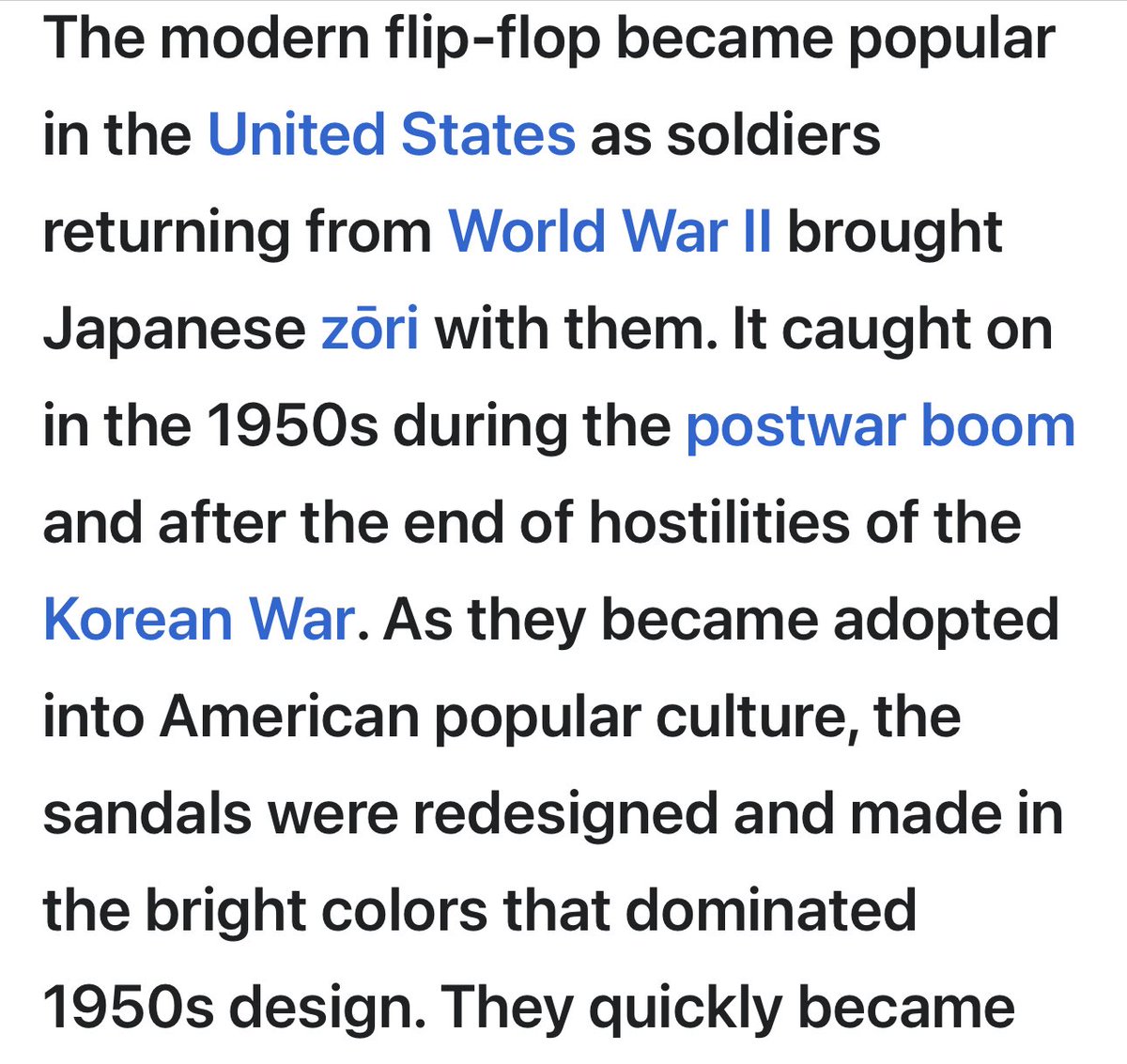 dadsweb67's tweet image. Vaguely related to my post yesterday, did you know Japanese zori were the inspiration for the modern flip-flop?