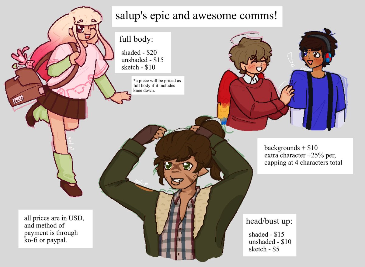 salup__'s tweet image. hello!! i've decided to open c0mms!!!! i have decided to start with 4 slots. ^_^ dm me if ur interested!
