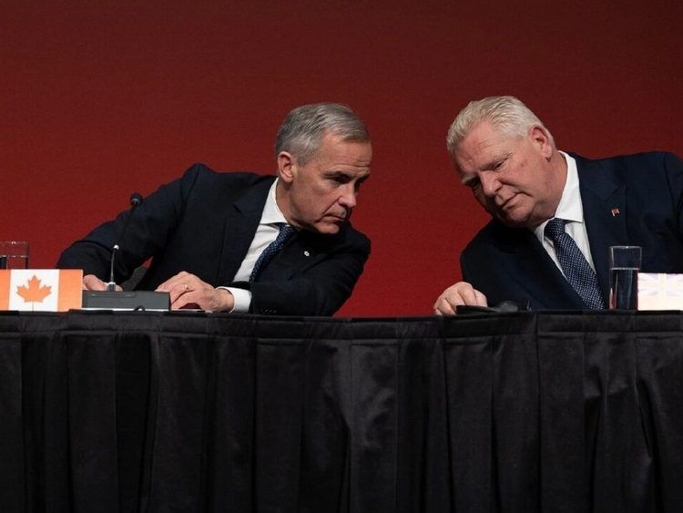 TheTorontoSun's tweet image. LILLEY: Doug Ford defends sticking close to Liberal PM Mark Carney torontosun.com/opinion/column…