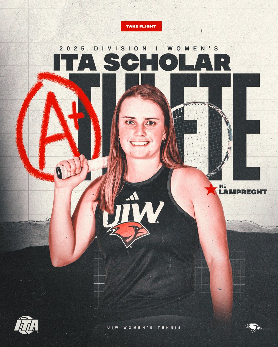 UIWWomensTennis's tweet image. We also had THREE ITA Scholar Athletes 🤓👌
#TheWord | #TakeFlight