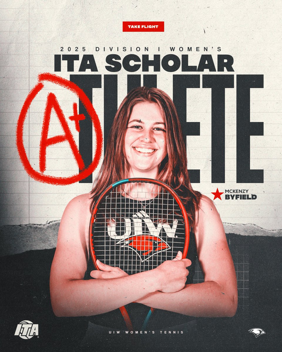 UIWWomensTennis's tweet image. We also had THREE ITA Scholar Athletes 🤓👌
#TheWord | #TakeFlight