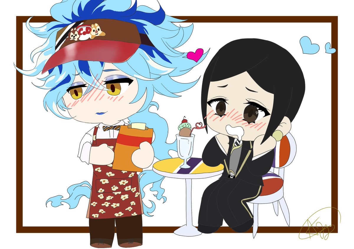 I finally got around to finishing it. I wanted to hurry up and finish it. I didn't really do much because I'm not good at it. But I loved the result.💙💙🫶
#twistedwonderlad
#idiashroud #mc #OC #fanart