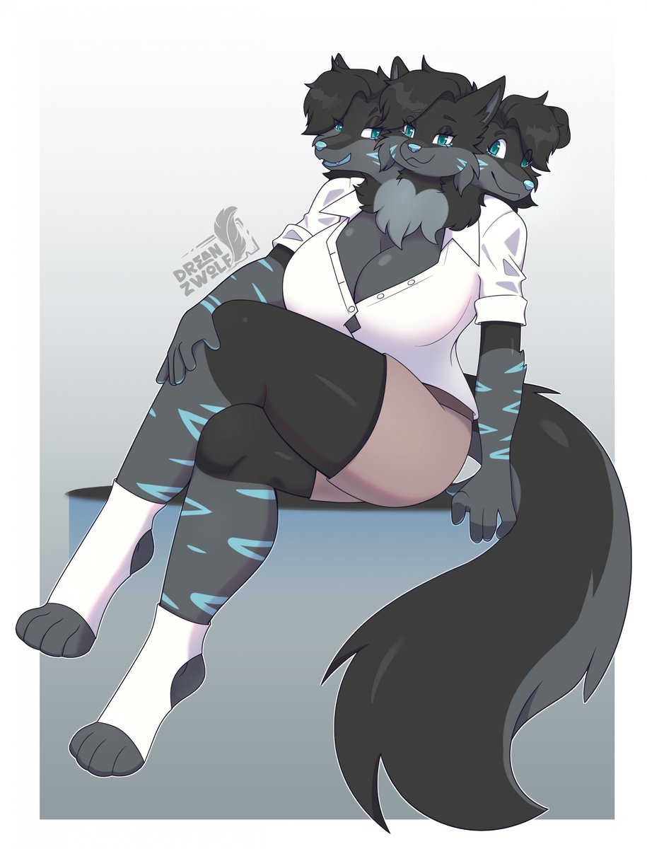 This went pretty well yesterday, so let's do it again! This time, enjoy Helen (middle head), Aelia (head to Helen's left) and Adel (head to Helen's right)

This drawn by <a href="/Drean_Zwolf/">DreanZwolf</a> 
Questions and comments greatly appreciated :3