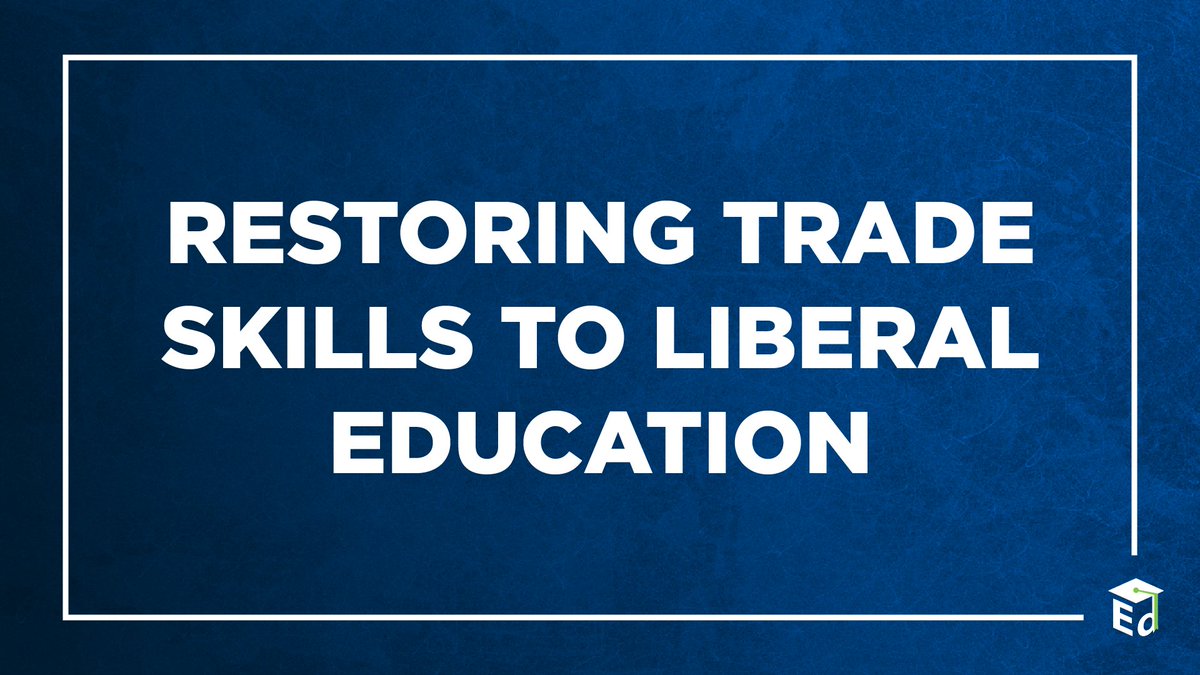 usedgov's tweet image. “Why on earth did we start a college where students study Plato on Monday and rough in plumbing on Tuesday?”
Dr. Jacob Imam explains how pairing liberal arts & trades education builds on students’ minds as well as their work skills: blog.ed.gov/2025/06/restor…