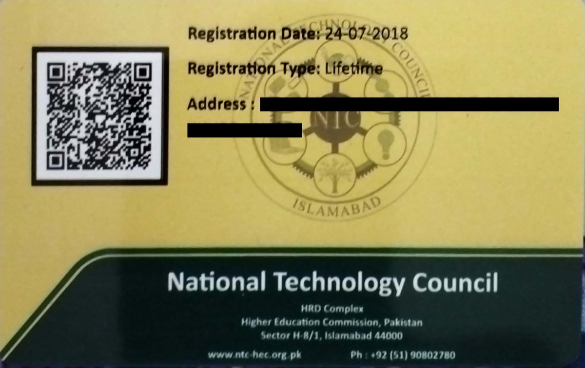 PETC_Technology's tweet image. The National Technology Council (NTC) Government of Pakistan, ntc-hec.org.pk, registers the B.Tech-Hons or BS Technology or BSc Engineering-Technology degrees graduates as &quot;Engineering-Technologists&quot; and issues Life Time Registration Cards. 
@PakPMO 
@GovtofPakistan