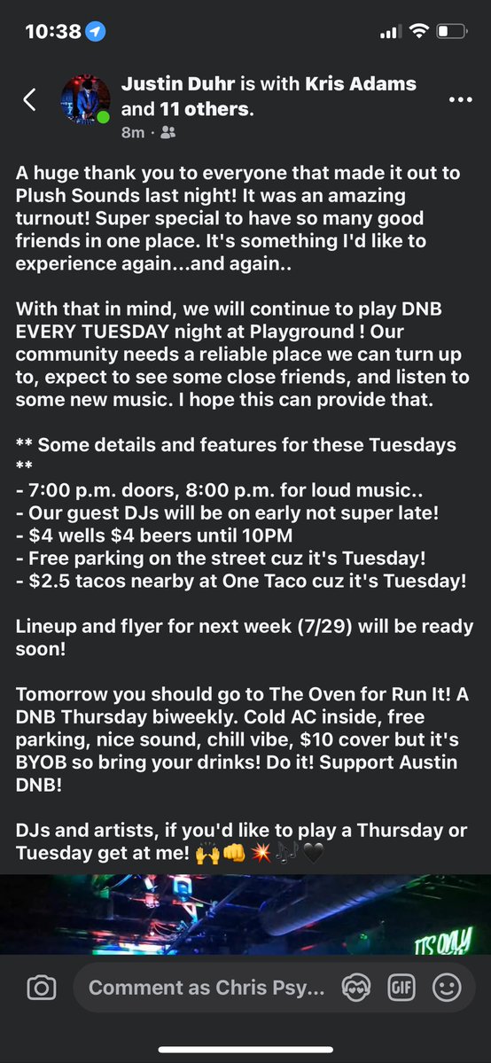 Tears of joy 🥹 We got a weekly now! Austin Drum and Bass is healing and I’m at the forefront of it! 🙃🥰
