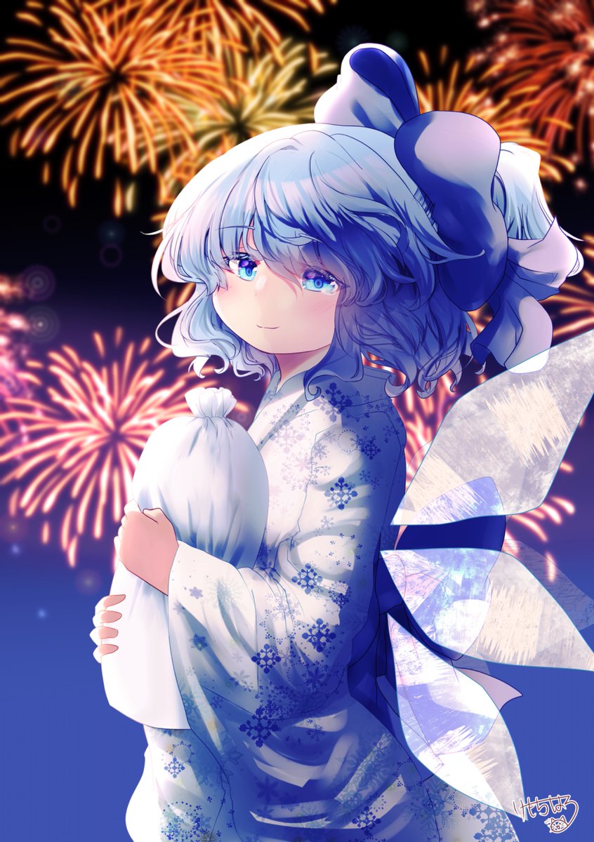 kemochiharu717's tweet image. 「儚い氷の子」
花火ってキレイだけどすぐ消えちゃうよね。氷もキレイなのにすぐ溶けてなくなっちゃう。氷の妖精の私も、キミと過ごすこのキレイな時間も、ずっとずっとこのままでいてくれたらいいのにな。
儚げな浴衣チルノちゃん。
ご依頼ありがとうございました🙏
#東方Project