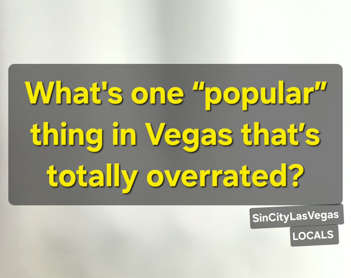 Sin City Las Vegas Locals tweet media