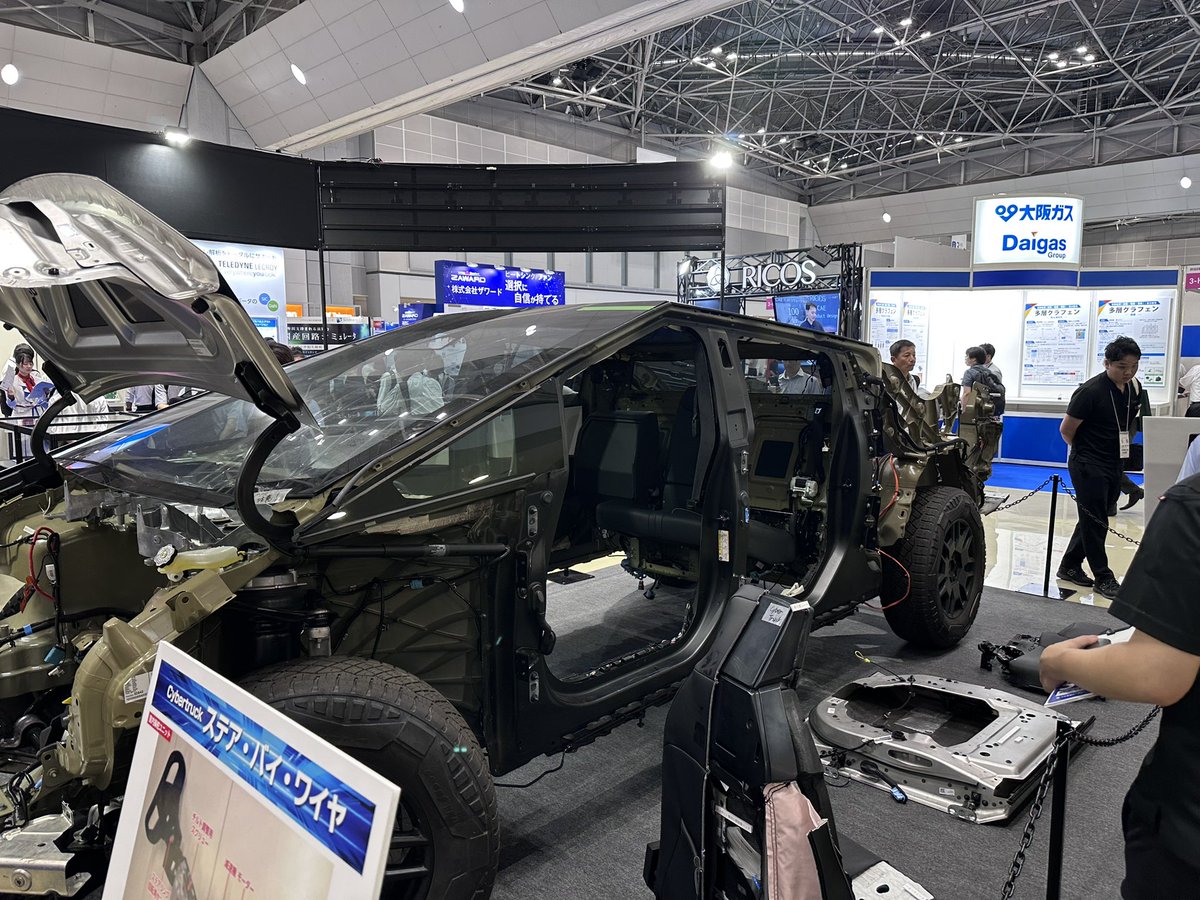JSJp1MXUACrYuHj's tweet image. サイバートラックがバラバラになってる
#technofrontier