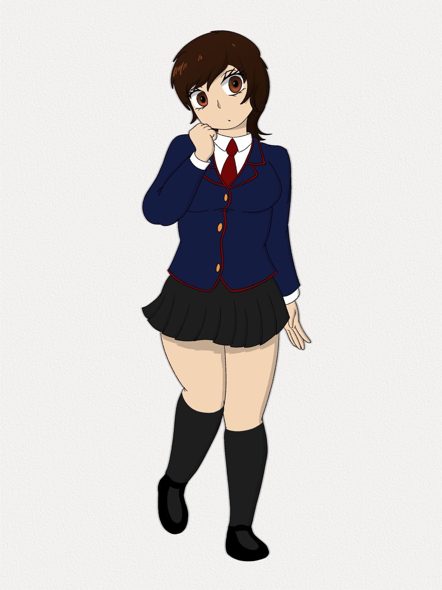BrandonSDraws's tweet image. More of my newest character in the manga/anime style. Name coming soon.
(her design and colors will become more consistent as I draw her more.)