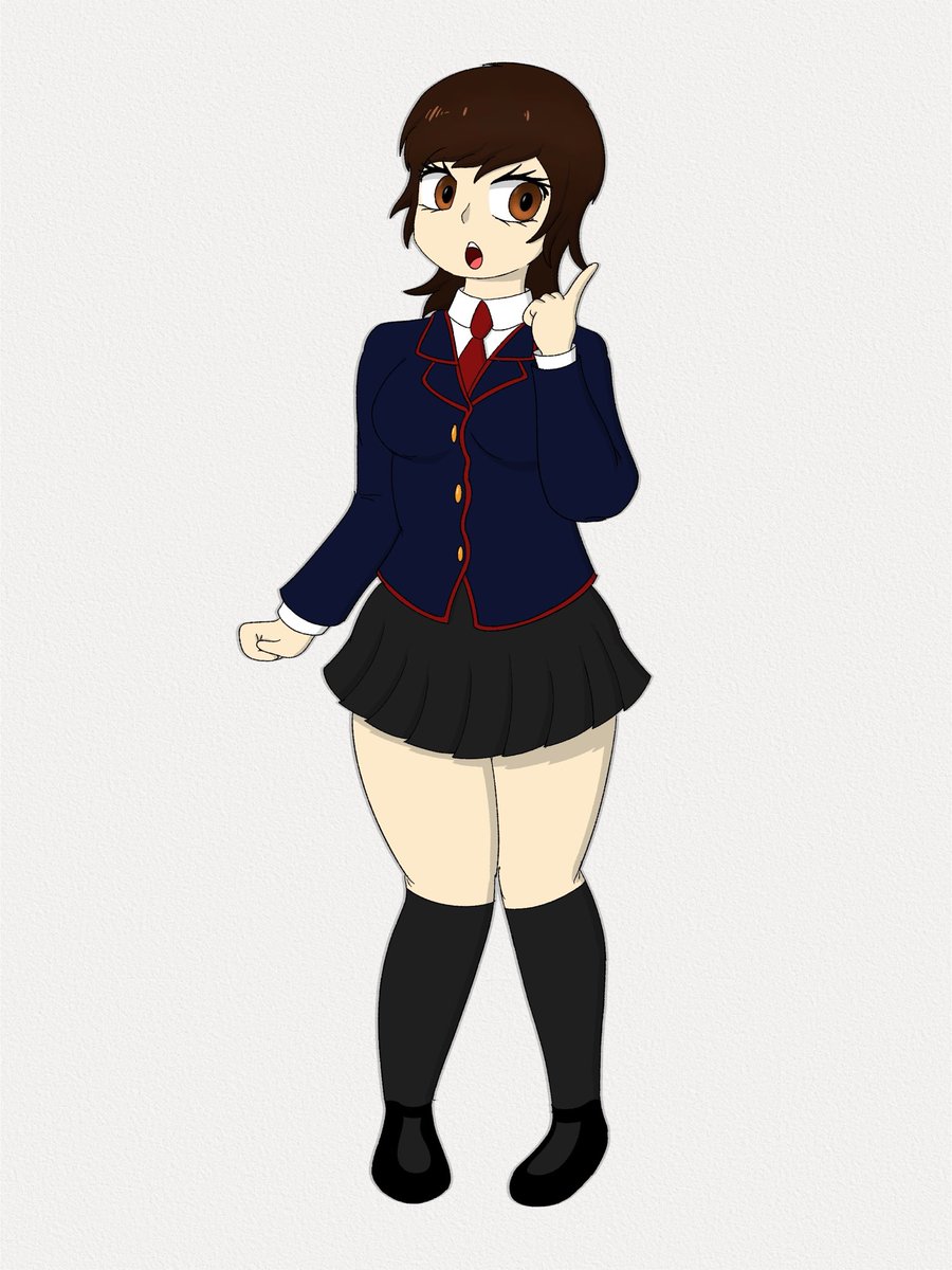 BrandonSDraws's tweet image. More of my newest character in the manga/anime style. Name coming soon.
(her design and colors will become more consistent as I draw her more.)
