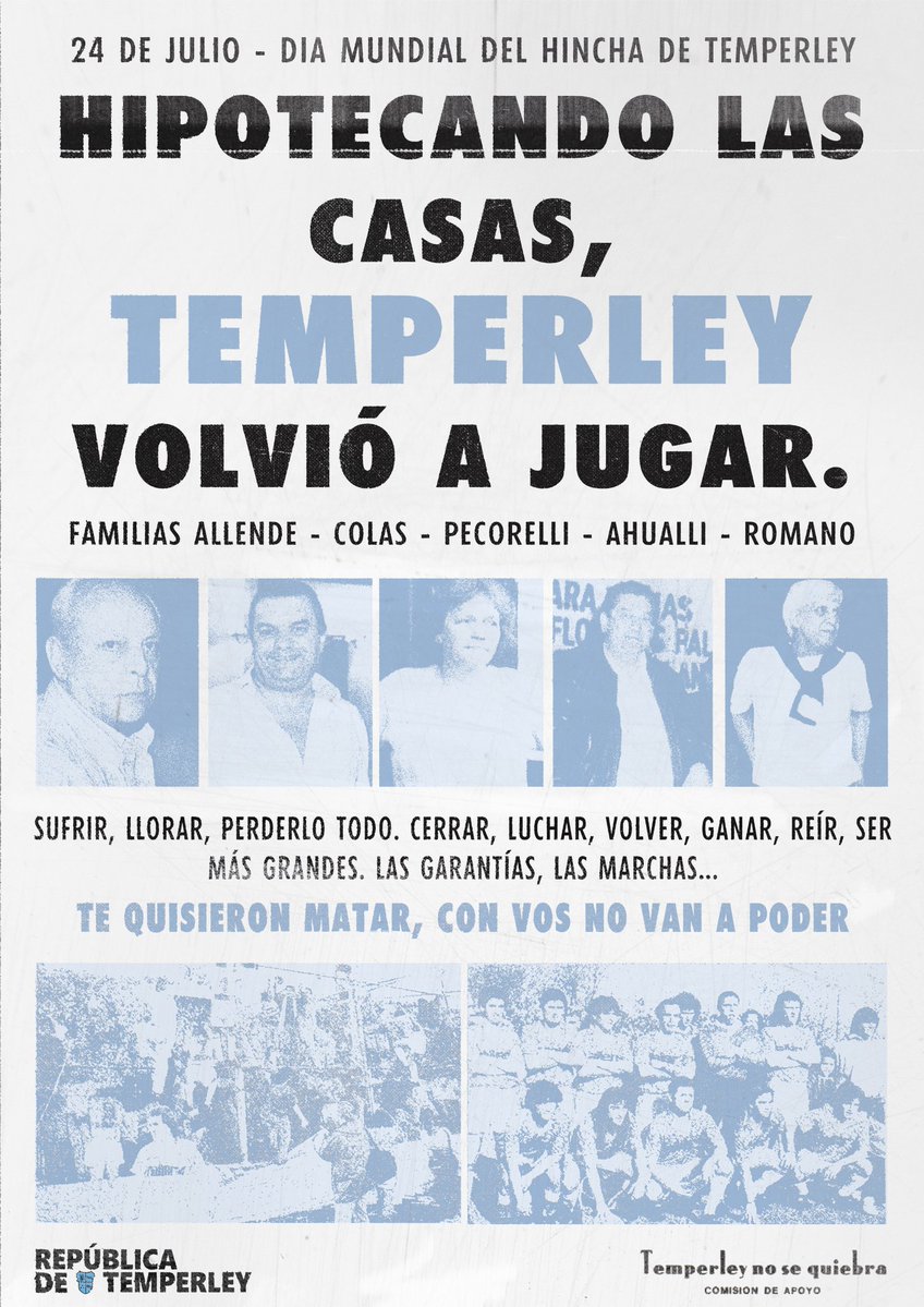 Nos sacaron el fútbol, pero nunca pudieron sacarnos el sentido de pertenencia.
Hoy, en el Día del Hincha, celebramos por los que ya no están, por los que que levantaron al Club, con esfuerzo y fe inquebrantable y por cada persona que forma parte de esta pasión.
Salud, Gasoleros!