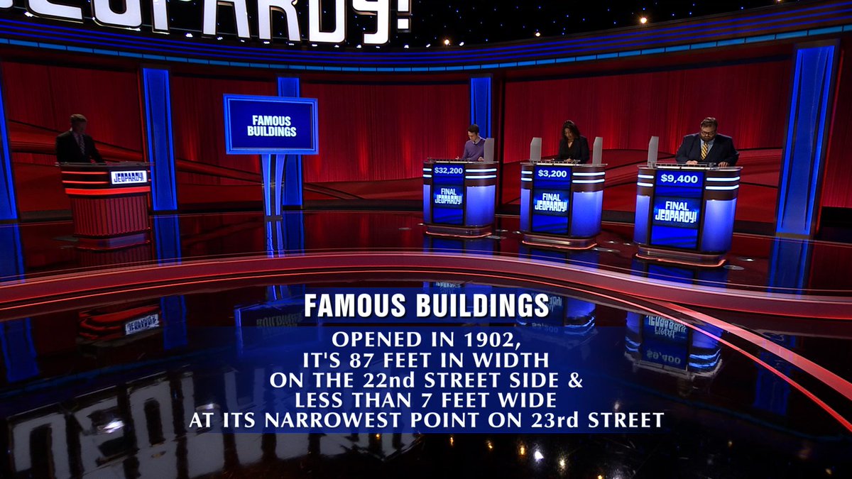 Jeopardy's tweet image. This famous building is built different. 🏙️: jeopardy.visitlink.me/xmLhpw