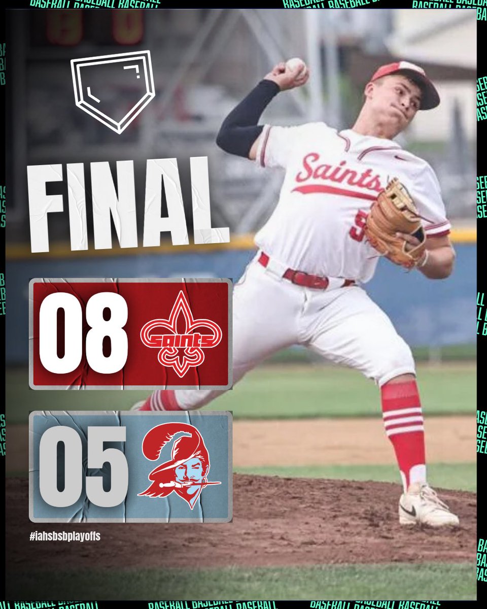 🚨𝗣𝗟𝗔𝗬𝗢𝗙𝗙 𝗕𝗔𝗦𝗘𝗕𝗔𝗟𝗟 𝗙𝗜𝗡𝗔𝗟 𝗦𝗖𝗢𝗥𝗘🚨

SAINT ANSGAR DEFEATS EAST BUCHANAN TO ADVANCE TO THE 1A CHAMPIONSHIP 🔥

SAINTS VS BLUE DEVILS 😳

#iahsbsb 📸: Globe Gazette / <a href="/peterburtnett/">Peter Burtnett</a>