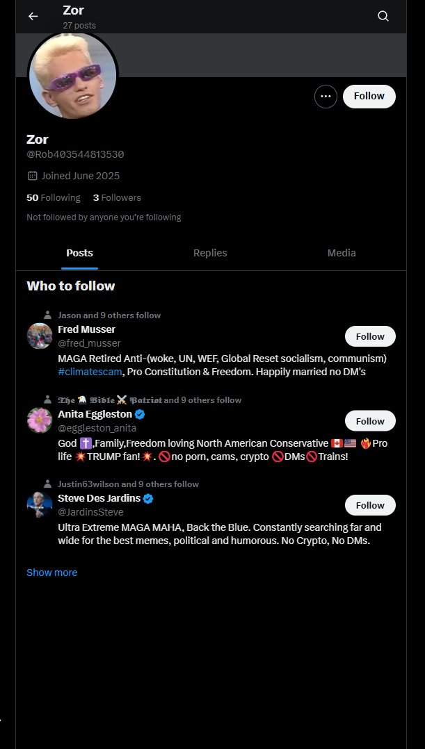 Nocte_Insanire's tweet image. Once again the bots are protecting the Democrat shills. 
No posts in own timeline but pushing hard agendas in replies. #botdetected #blocked