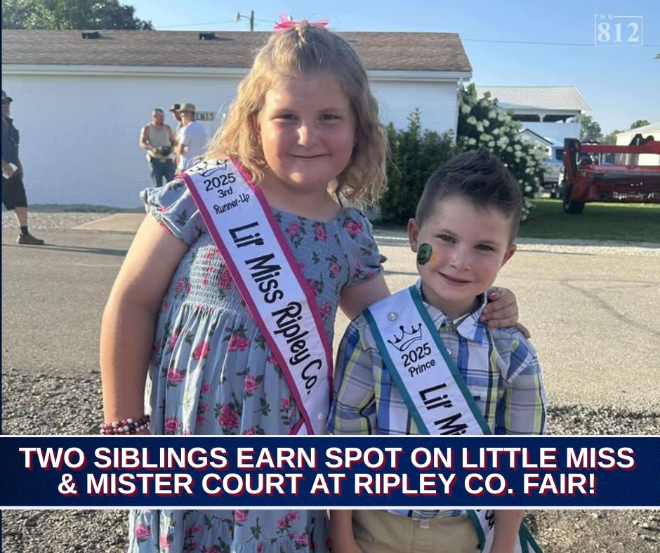 812now's tweet image. Two siblings had a memorable experience during the Little Miss & Mister Pageant at the Ripley County Fair on Wednesday!
Read here: 812noww.com/post/ripley-co…