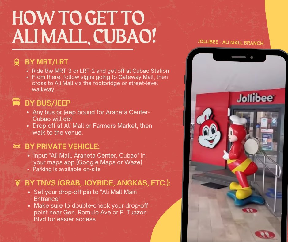 RAD_SC_PH2023's tweet image. 📍 How to Get There – For Luke Day!
Para sa mga attendees, here&apos;s your travel guide papunta sa venue! Please plan your commute ahead of time and stay safe sa biyahe 🪽
See you soon for a day full of joy and celebration 💙 📌
Kita-kits, and travel safe! 💙✨