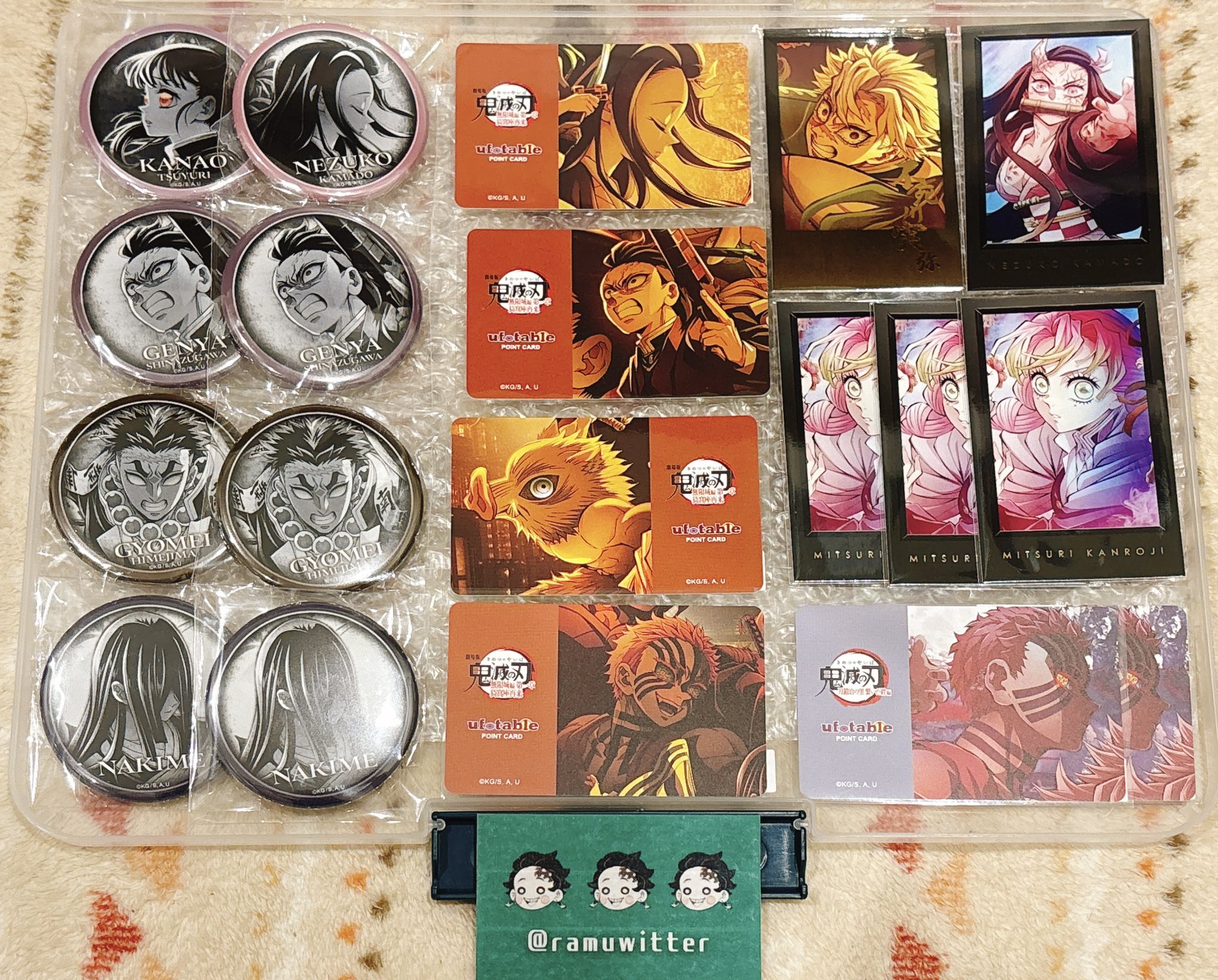 鬼滅の刃 DINING 無一郎 缶バッジ チェキ ポイントカード ポストカード ufotable on X: 