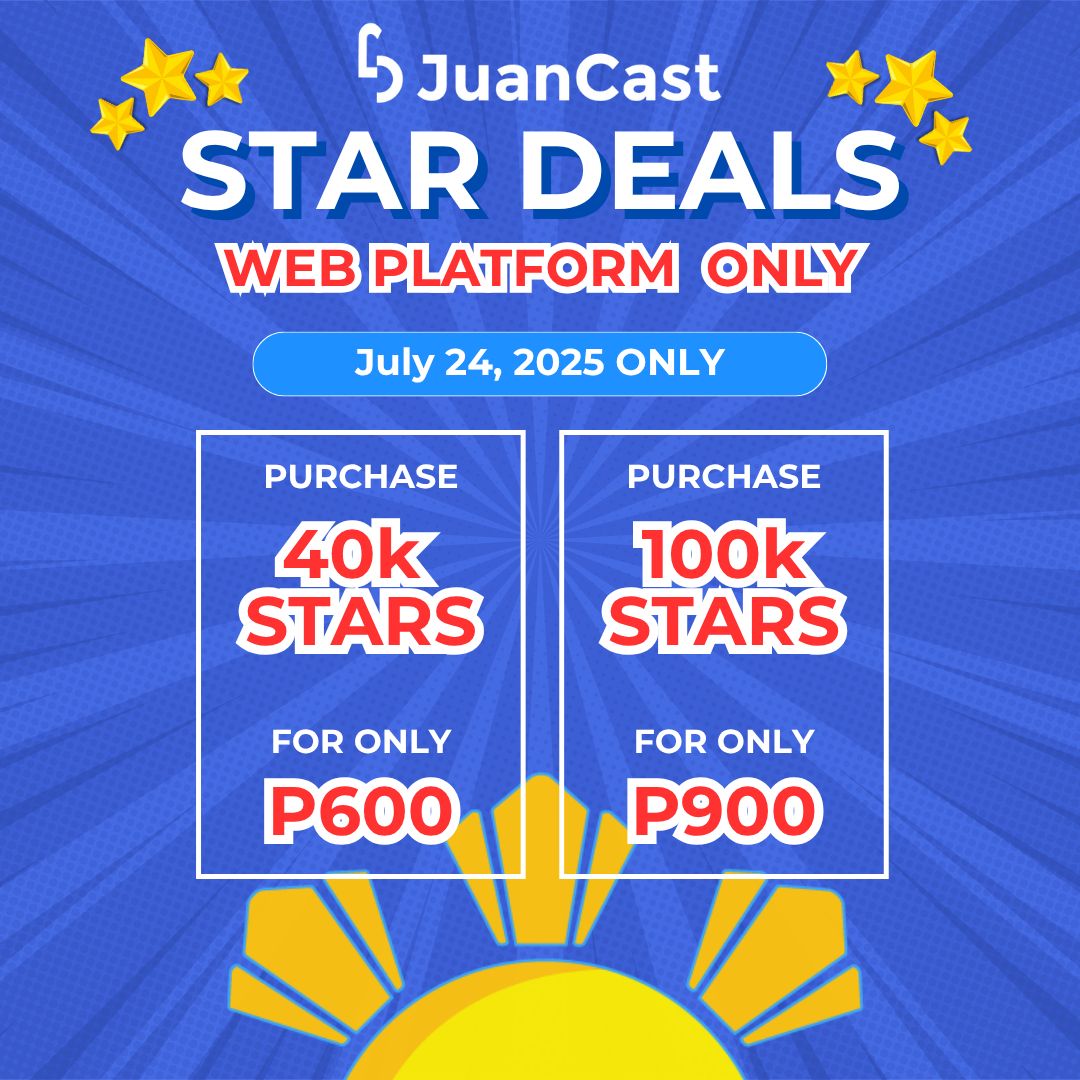 NotJuanCastPH's tweet image. Exclusive Star Deals ⭐
Available until 11:59 PM today on the Web only! Don’t miss ⛔ out!
#JuanCast #EveryJuansChoice #StarDeals