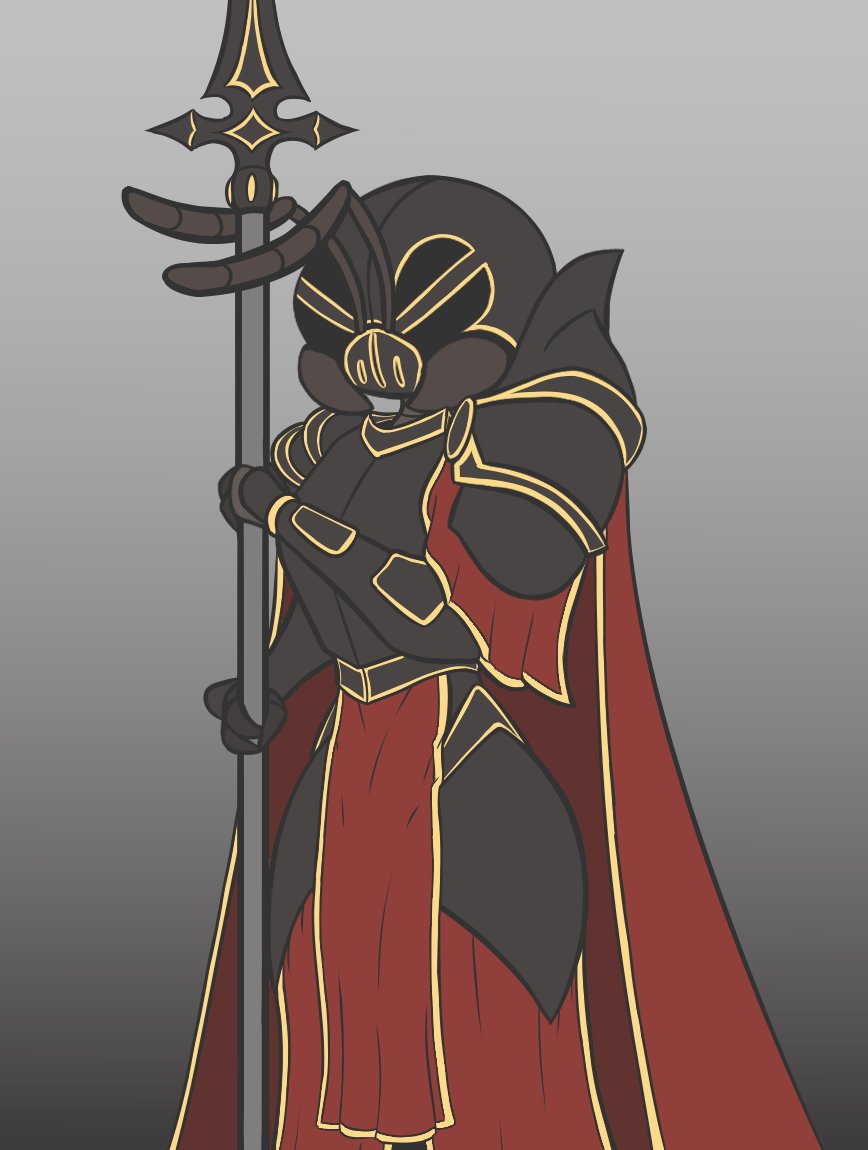 What if we gave an ant some armor and a purpose to follow? 
We'd probably get something great...