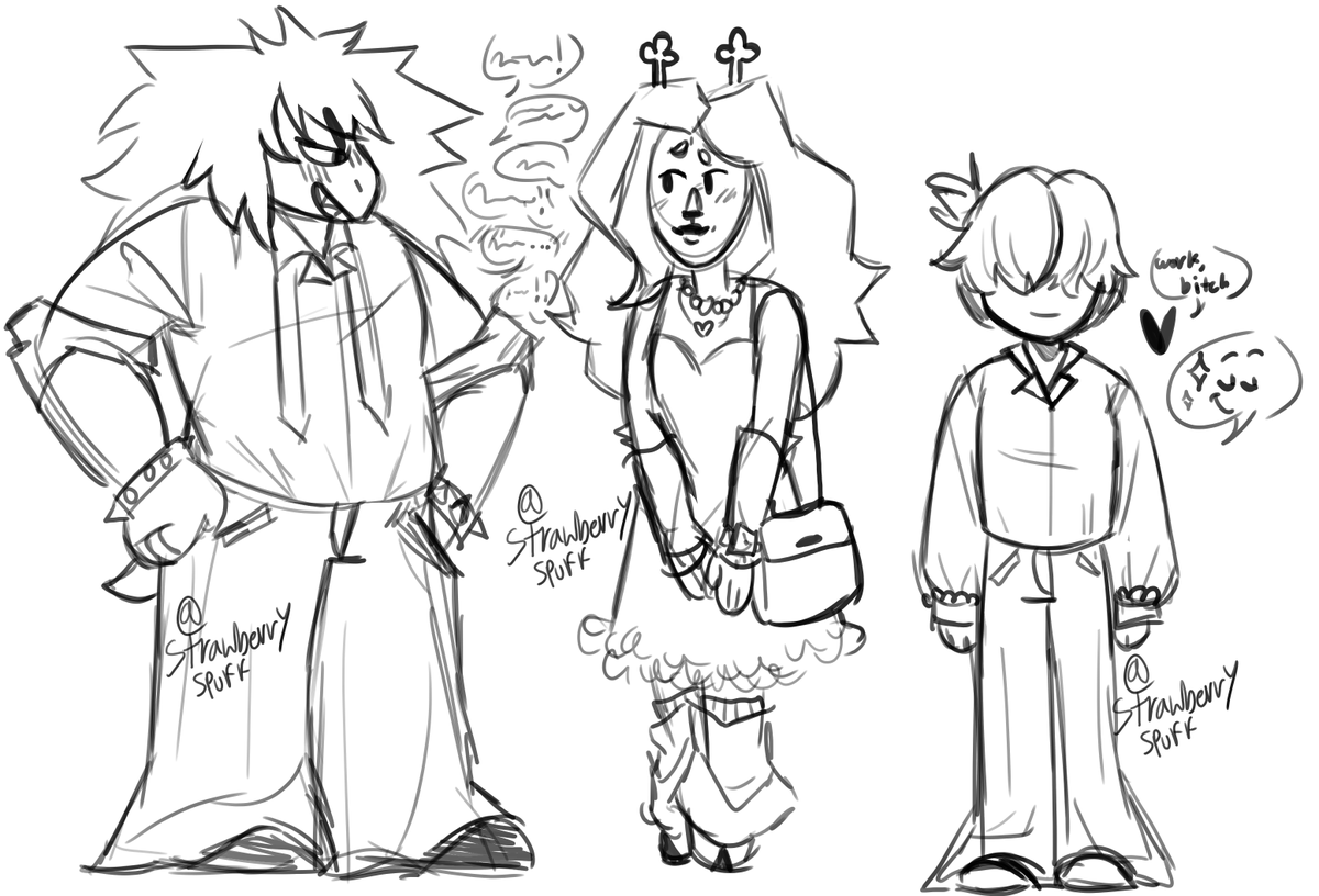 StrawberrySpuff's tweet photo. Couple more festival #deltarune doodles cuz I CANT WAIT FOR CHAPTER 5
#deltarunefanart https://t.co/TVXdgbRVIc
