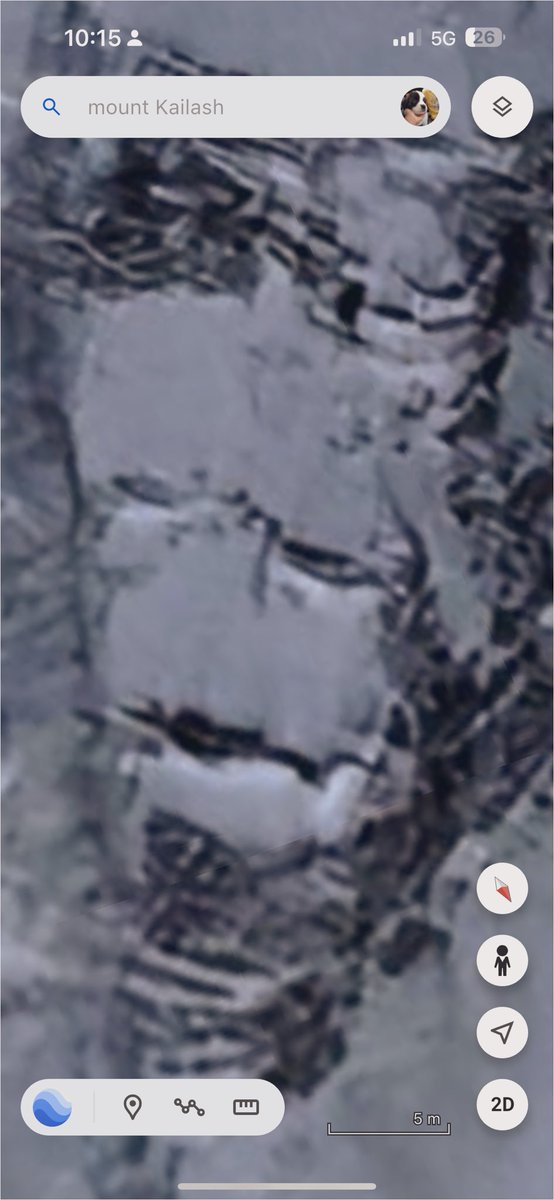 Pics of mount Kailash - captured through Google earth .. 

It’s so amazing to watch Kailash in this holy month - Namah Shivaya !!!!Hara Hara Mahadev