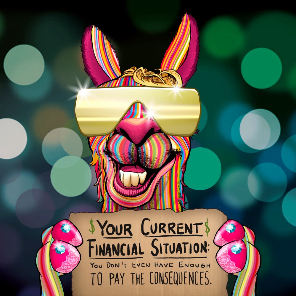 <a href="/lallamapic/">La Llama Politically Incorrect Club</a> Llamas aren’t meant for weak hands 💎
