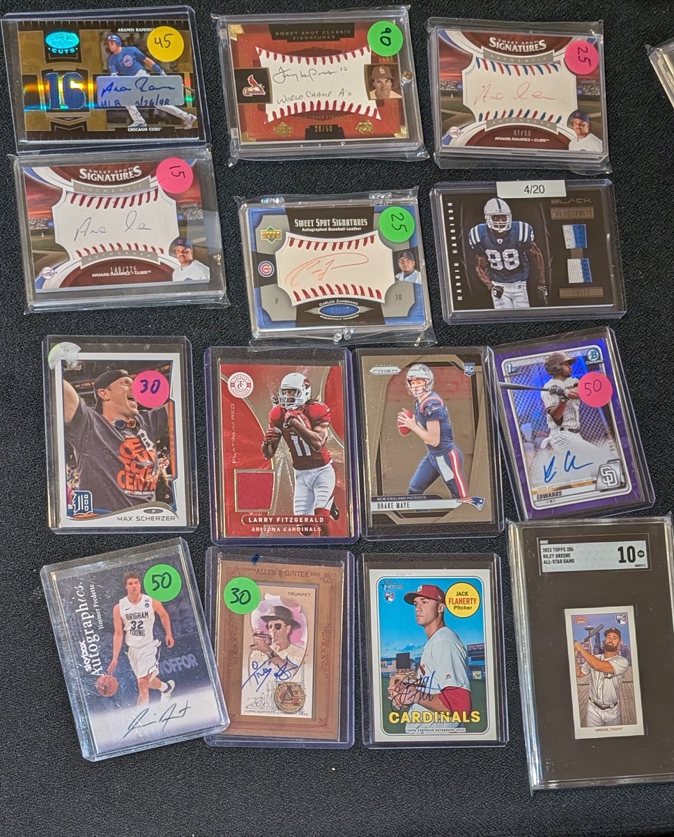 CardsThings's tweet image. Cards FS! Retweets appreciated!
Comment for a price or make an offer!
Room on sticker prices
See pinned for rules/ shipping
#CardsThingsStax