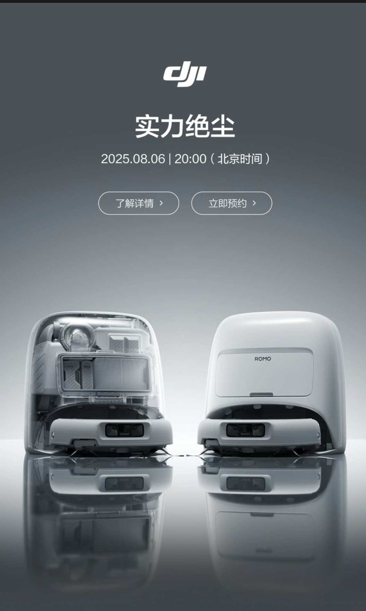 TaylorOgan's tweet image. DJI is entering the robot vacuum space. My DJI friends who have been using beta builds in their homes say it's the best on the market, by far. It's going to be pricey.