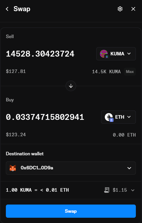 Thanks <a href="/opensea/">OpenSea</a> for making cross-chain, cross- wallet token swapping seamless on your platform. It definitely helps reducing the risk and time to juggle between wallets for simple funds transfer.👏
#opensea