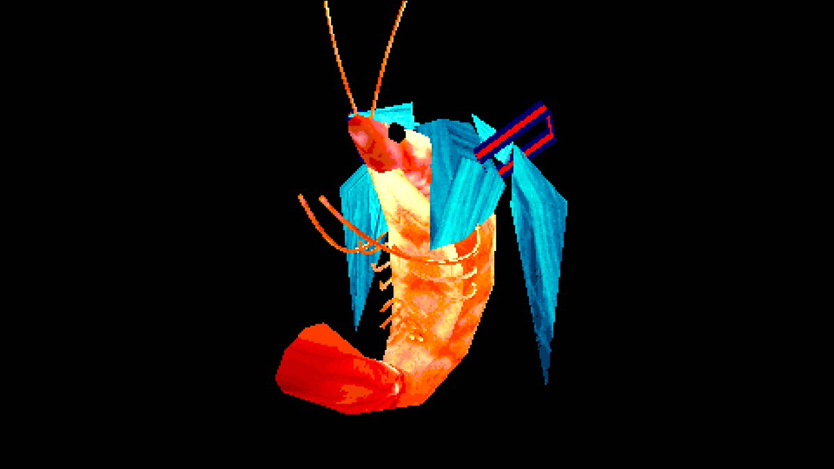 justanoval's tweet photo. i got very chronically ill, dropped out of college, decided to learn 3d art and music production, made shrimp https://t.co/Ji6UmzRrb8