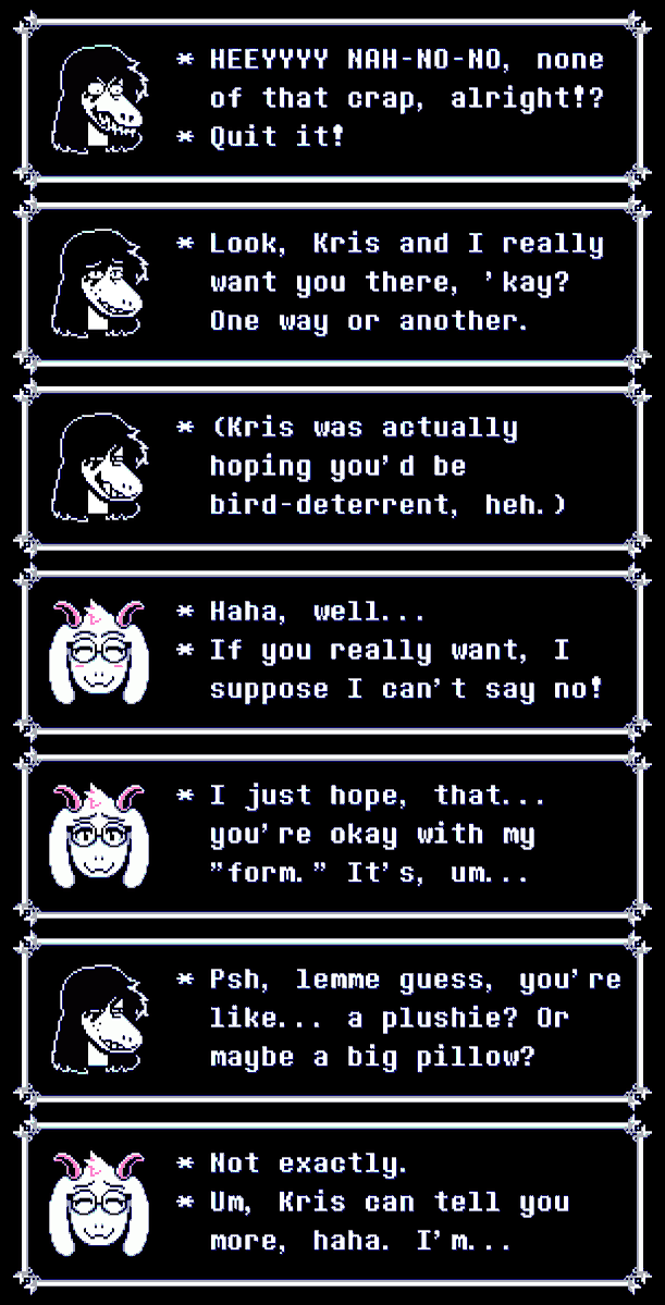 Zixzs321's tweet image. a little bit of #ralsusie because ONE WAY OR ANOTHER SUSIE IS BRINGING RALSEI TO THE FESTIVAL
#DELTARUNE