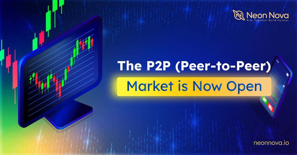 NeonNovacoin's tweet photo. 🚨 Big News! The official launch of the Gray and Green P2P (Peer-to-Peer) Markets is now live!

You can now buy and sell NNC tokens during the presale period through the newly activated P2P Market.

Start trading now and take advantage of this limited-time promotion!

#NEONNOVA https://t.co/f5D9DsoVDB