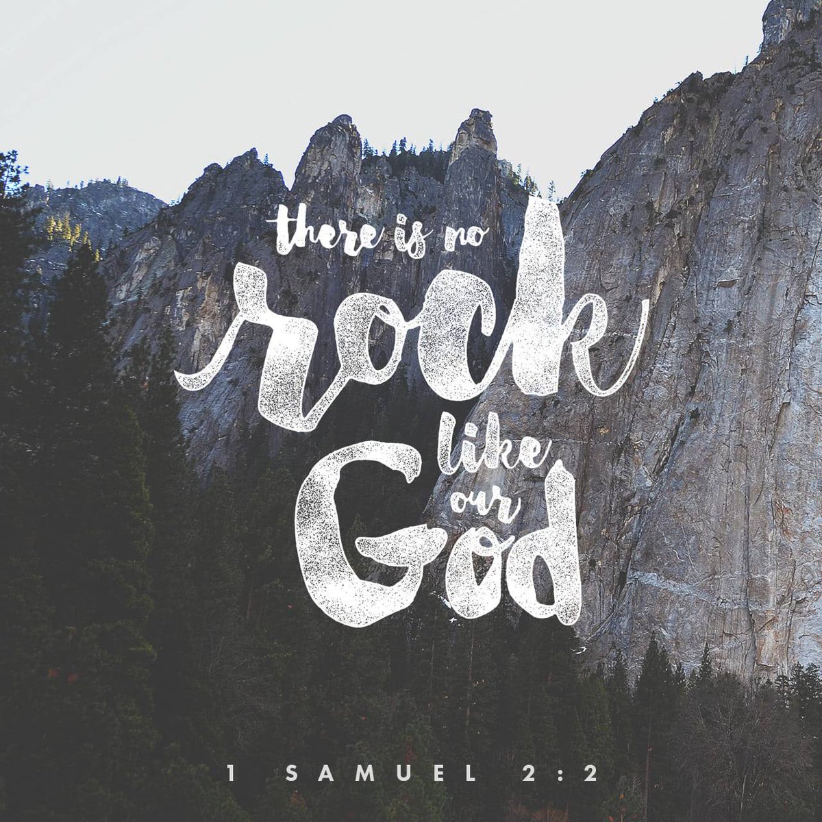 1 Samuel 2:2 NIV
[2] “There is no one holy like the Lord; there is no one besides you; there is no Rock like our God.

bible.com/bible/111/1sa.…