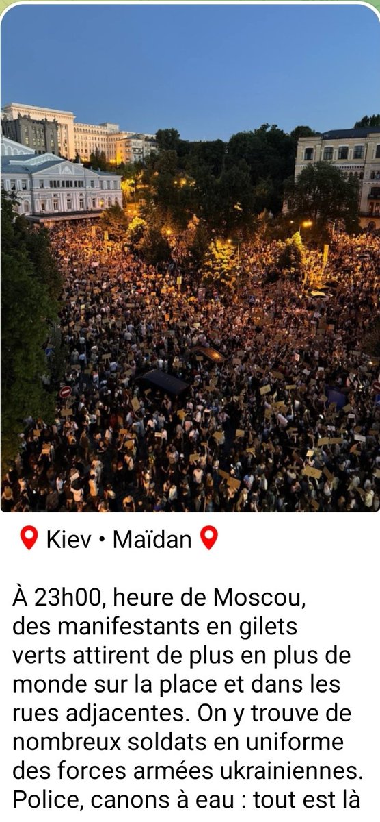 poutaine's tweet photo. Ça continue en #Ukraine️ les Ukrainiens défient la dictature de #Zelensky
#ukraineprotests
#Ukrainians https://t.co/JW4omjx8ww