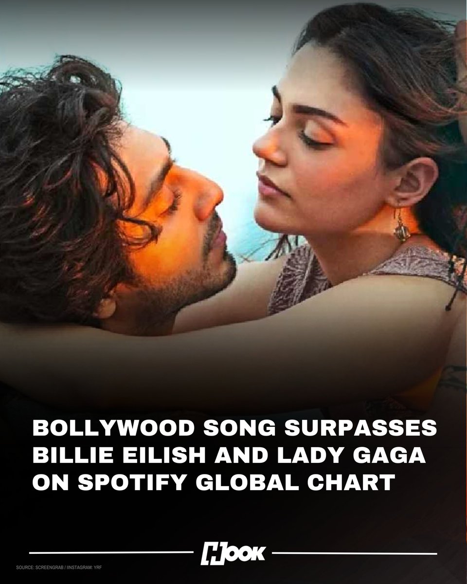 HookNewsfeed's tweet photo. Bollywood’s ‘Saiyaara’ title song has reached new heights by entering Spotify’s Top 50 Global chart, beating top artists like Billie Eilish and Lady Gaga. This historic feat showcases the rising global influence of Indian film music.
#Saiyaara #BollywoodMusic #SpotifyTop50 #GlobalMusicChart #BillieEilish #LadyGaga #MusicMilestone #IndianCinema #BreakingNews