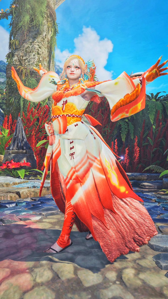 r11111mcm's tweet image. #踊火カーニバル
金魚
ルイさんの企画に参戦(っ ॑꒳ ॑c)
アーフィ装備は脚だけですがミツネを三部位使って金魚をイメージしてコーデしてみました𓏸𓈒🧡𓈒𓏸
#MHWilds
#モンハンワイルズ
#ワイルズ重ね着