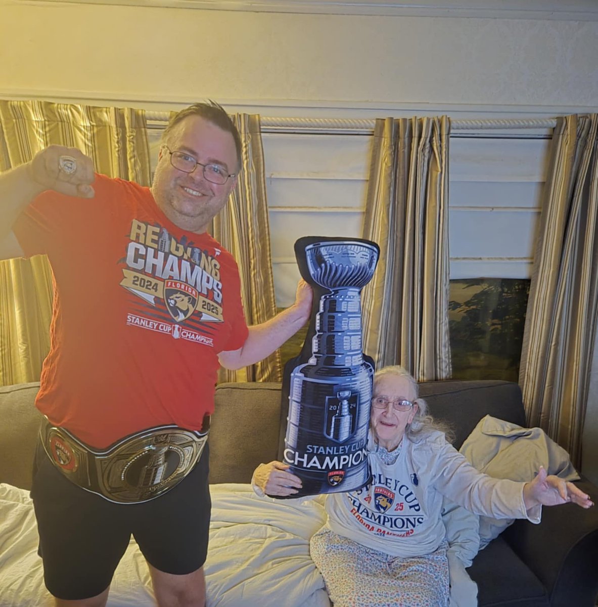 x - #03 Formally known as Superfan (@fp_superfan) on Twitter photo Last night in Milwaukee before flying home to the 561. Mom loved her her <a href="/FlaPanthers/">Florida Panthers</a> Stanley Cup swag. Especially, the Cup pillow. Leaving it all here, except my T-shirt and ring. Even brought my suit and cape...for reasons...completely unrelated to the 1/25 game in Chicago. 😎 Last night in Milwaukee before flying home to the 561. Mom loved her her <a href="/FlaPanthers/">Florida Panthers</a> Stanley Cup swag. Especially, the Cup pillow. Leaving it all here, except my T-shirt and ring. Even brought my suit and cape...for reasons...completely unrelated to the 1/25 game in Chicago. 😎