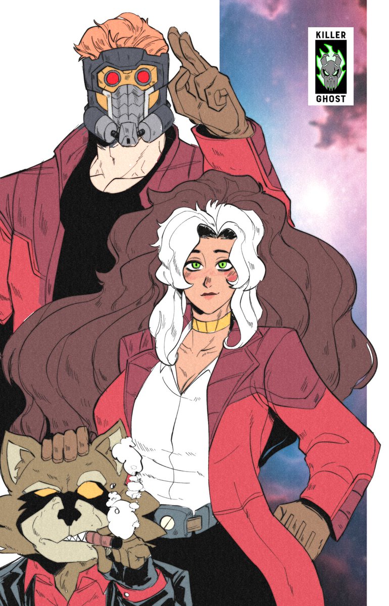LORDKILLERGHOST's tweet image. All hail to the King, the Queen... and the Racoon?