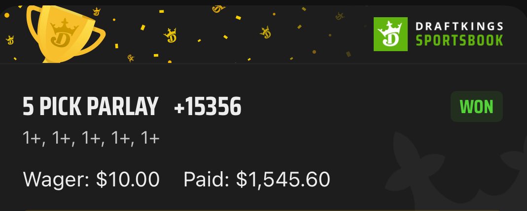 BigT44DFS's tweet image. My stepdad who doesn’t really even gamble has started using @GamblyAI and loves how easy it is to make some parlays and find edge
Nice little hit for him today to make him even more of a believer
