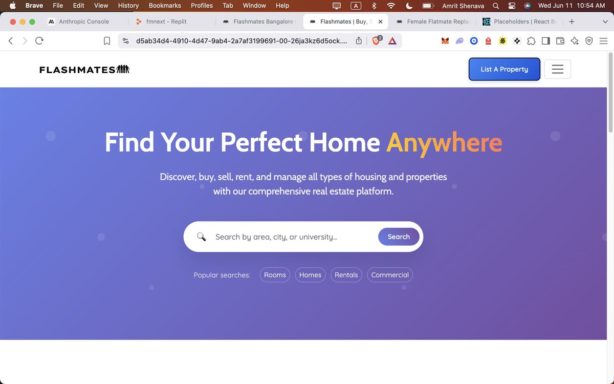 Amrit Shenava π΄ββ οΈ (@0xastro98) on Twitter photo Itβs day 1 of <a href="/_TheResidency/">the residency</a>βs Delta.
My name is Amrit Shenava and I am working on <a href="/Flashmateshq/">Flashmates</a>, which is an all-in-one real estate tech platform that is safer, faster and efficient.
My goal for this week is to :
- Make updates to our product/design.
- Onboard property Itβs day 1 of <a href="/_TheResidency/">the residency</a>βs Delta.
My name is Amrit Shenava and I am working on <a href="/Flashmateshq/">Flashmates</a>, which is an all-in-one real estate tech platform that is safer, faster and efficient.
My goal for this week is to :
- Make updates to our product/design.
- Onboard property