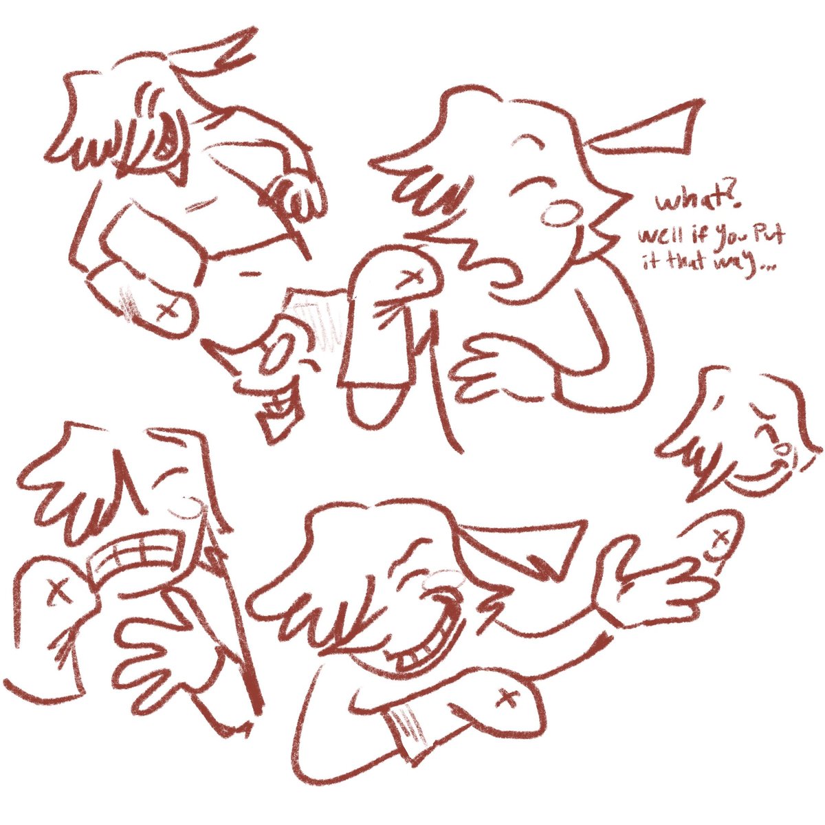 geldegarde's tweet image. Pink Addison doodles for a random person ive never met in ny whole life