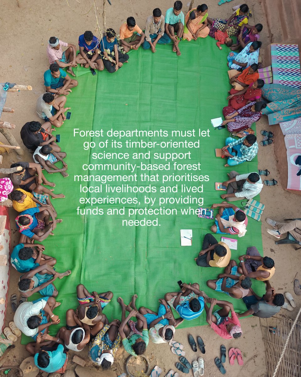atree_org's tweet image. The Chhattisgarh forest department recently issued a letter designating itself as the nodal agency for implementing community forest resource (CFR) rights under the Forest Rights Act (FRA) and restricting gram sabhas from implementing locally developed CFR management plans. This…