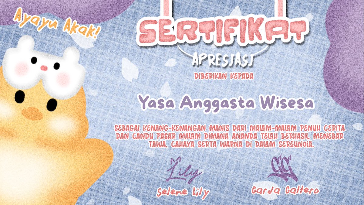 <a href="/OFSEREUNOIA/">SEREUNOIA 🎡</a> <a href="/OFLAKARA/">Garda terdepannya Diversa.</a> Terima kasih ya karena sudah menerima saya disini dan menemani saya dengan kegiatan yang super keren itu! Semoga kita bisa bertemu kemai dilain kesempatan ya, Lakara.